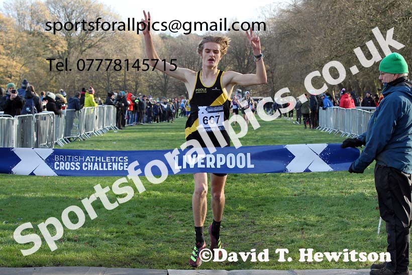 Mens under-17s, European Cross Country Championships Trials, Sefton Park, Liverpool. Photo: David T. Hewitson/Sports for All Pics